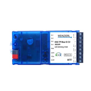 KNX TP Blue IO 550 CV secure - Attuatore LED dimmerabile 4 volte a tensione costante